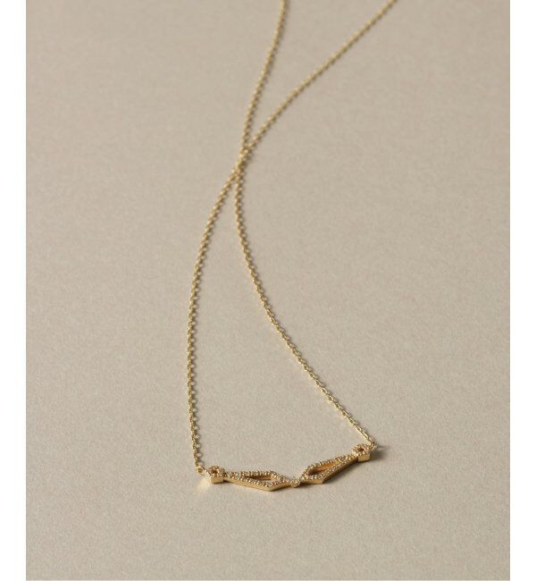 Lilas by Spick&Span「デフォルメーションダイヤネックレス K10」|ネックレス|ゴールド