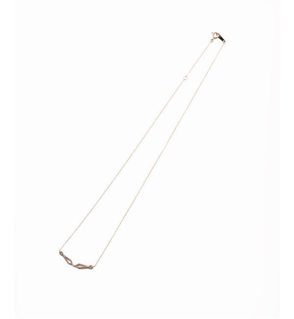 Lilas by Spick&Span「デフォルメーションダイヤネックレス K10」|ネックレス|