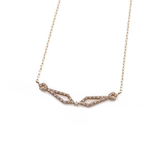 Lilas by Spick&Span「デフォルメーションダイヤネックレス K10」|ネックレス|