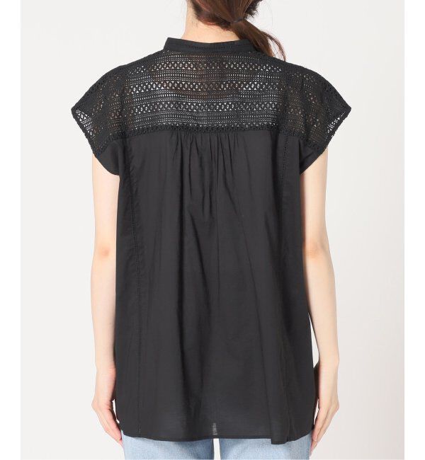Spick and Span「≪追加≫ケミカルレーススタンドカラーブラウス」|シャツ・ブラウス|