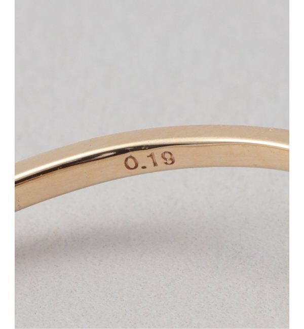 Lilas by Spick&Span「ティアドロップラインダイヤリング K10」|リング|