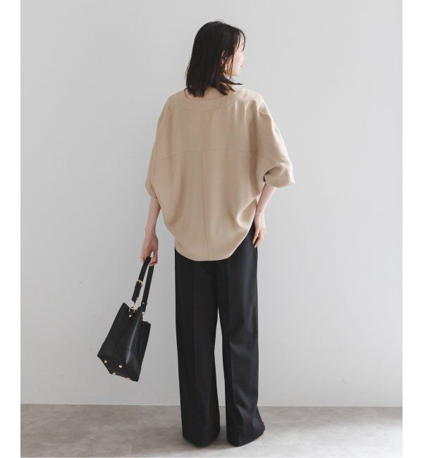 NOBLE「エステルダブルクロスカーデブラウス」|シャツ・ブラウス|