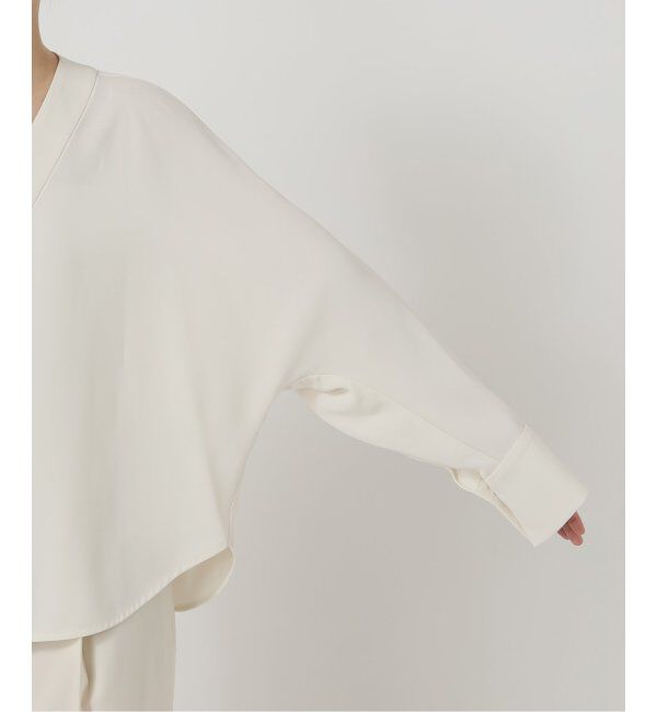 NOBLE「エステルダブルクロスカーデブラウス」|シャツ・ブラウス|