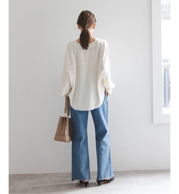 NOBLE「エステルダブルクロスカーデブラウス」|シャツ・ブラウス|