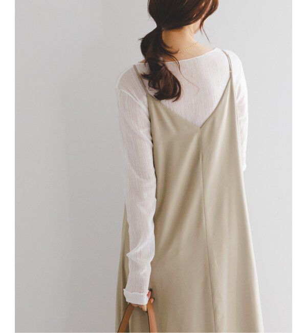 NOBLE「《追加》ビンテージツイルコンフォータブルキャミワンピース  6」|ワンピース|