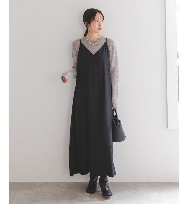 NOBLE「《追加》ビンテージツイルコンフォータブルキャミワンピース  6」|ワンピース|