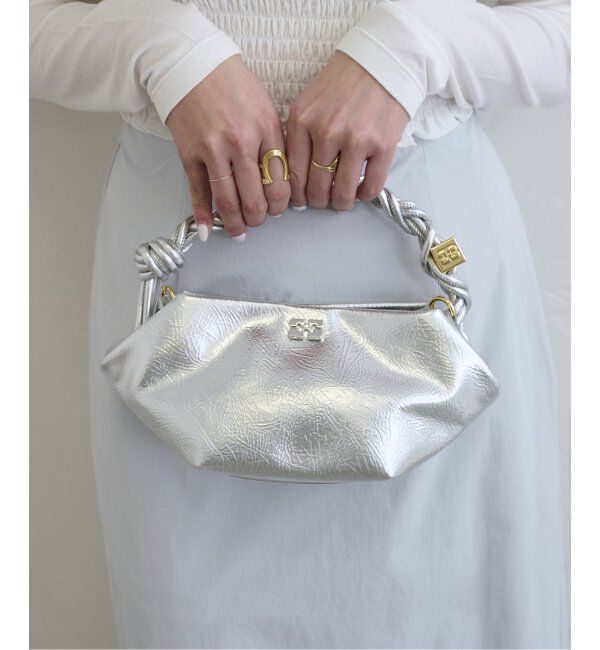 U by SPICK&SPAN「GANNI  / ガニーGanni Bou Bag Mini」|ショルダー・メッセンジャー|シルバー