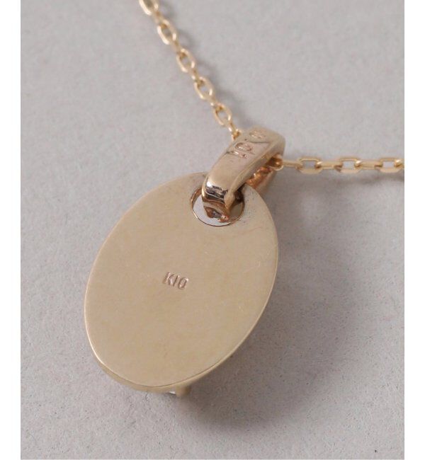 Lilas by Spick&Span「メレダイヤバチカンホワイトトパーズ45cmネックレス K10」|ネックレス|