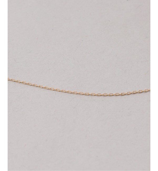 Lilas by Spick&Span「メレダイヤバチカンホワイトトパーズ45cmネックレス K10」|ネックレス|