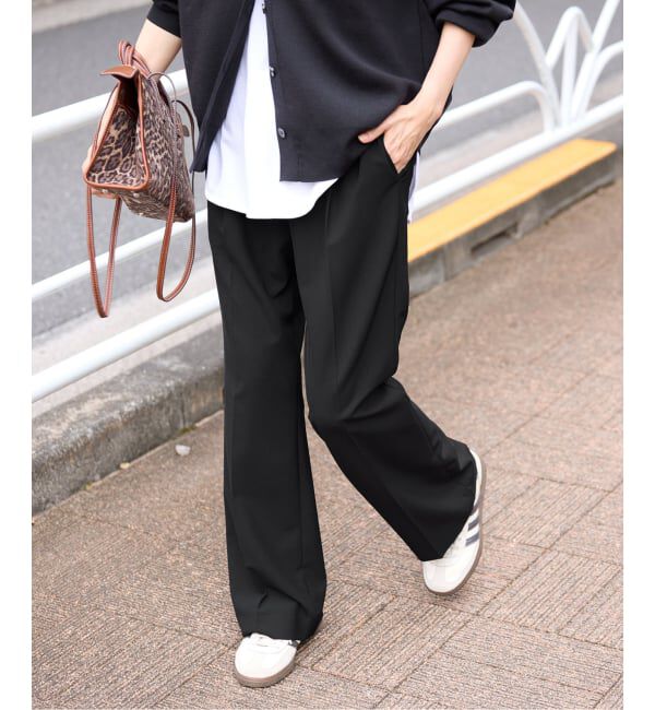 FRAMeWORK「≪追加・洗濯機洗い可能≫ウォッシャブルイージースラックス 2」|スラックス|ブラック