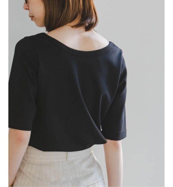 NOBLE「《追加》スビンコットンソフトスクエアーネックTシャツ 2」|Tシャツ・カットソー|