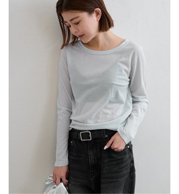 U by SPICK&SPAN「《追加2》C/NY シアートップス」|Tシャツ・カットソー|ブルー A