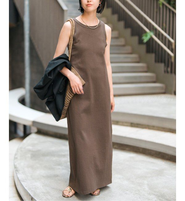 Spick and Span「《追加》天竺アメスリロングワンピース」|ワンピース|