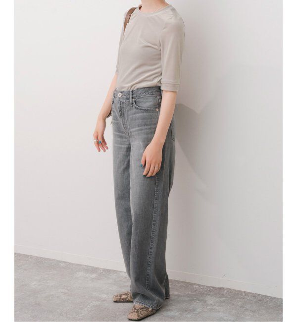 Spick and Span「《追加》ベロアハーフスリーブプルオーバー」|Tシャツ・カットソー|