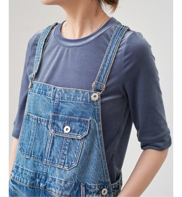 Spick and Span「《追加》ベロアハーフスリーブプルオーバー」|Tシャツ・カットソー|