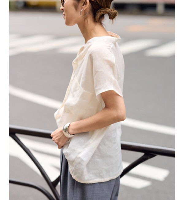 FRAMeWORK「≪追加≫キャップスリーブドロストシャツ」|シャツ・ブラウス|