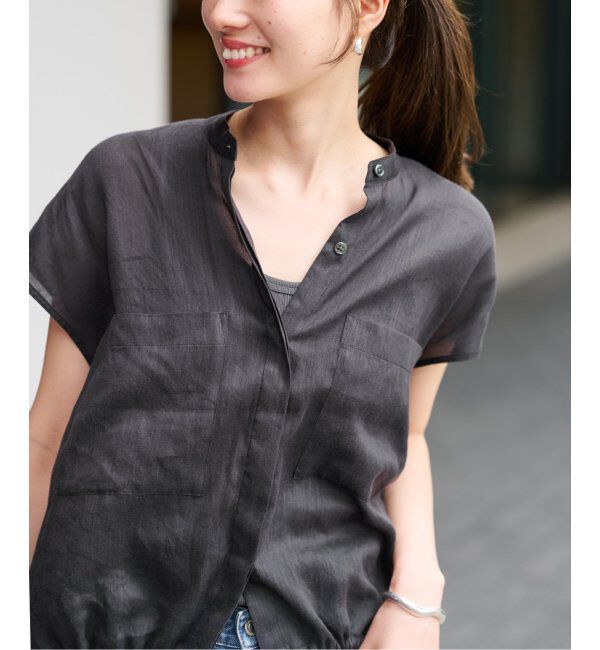 FRAMeWORK「≪追加≫キャップスリーブドロストシャツ」|シャツ・ブラウス|