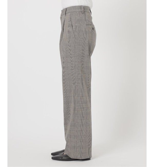 Spick and Span「ウォッシャブルチェックストレッチパンツ」|スラックス|