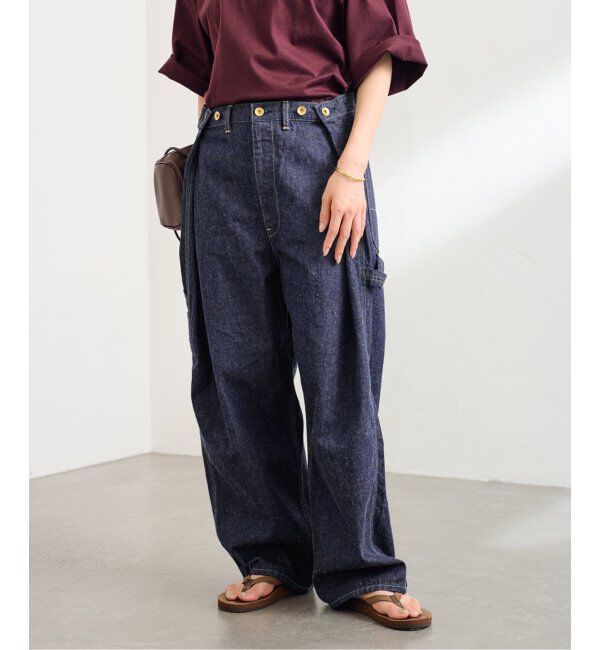 FRAMeWORK「ラージウエストアジャストデニム」|デニム|