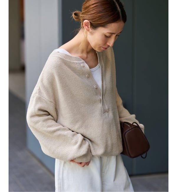 FRAMeWORK「≪追加 / 新色≫カノコ2WAYヘンリーニット」|ニット・セーター|