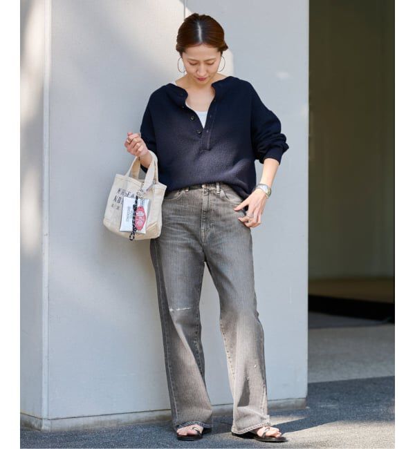 FRAMeWORK「≪追加 / 新色≫カノコ2WAYヘンリーニット」|ニット・セーター|