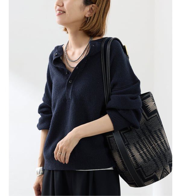 FRAMeWORK「≪追加 / 新色≫カノコ2WAYヘンリーニット」|ニット・セーター|