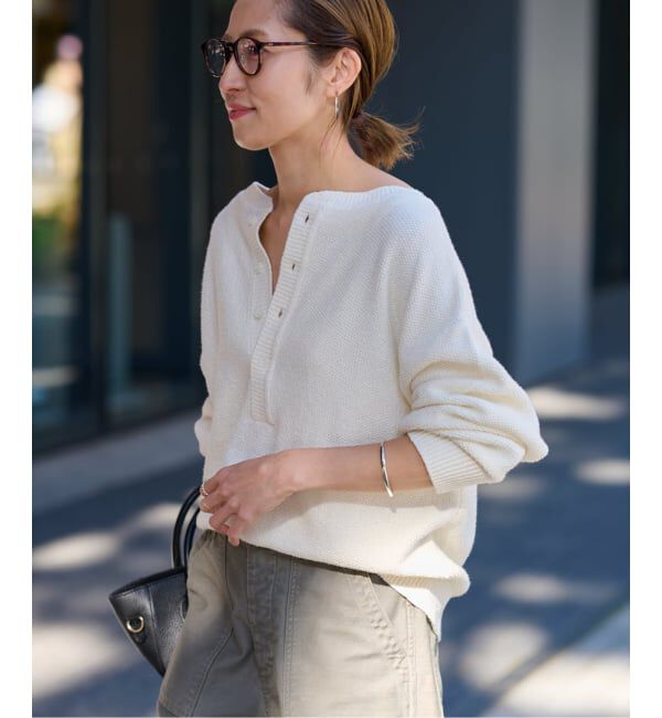 FRAMeWORK「≪追加 / 新色≫カノコ2WAYヘンリーニット」|ニット・セーター|