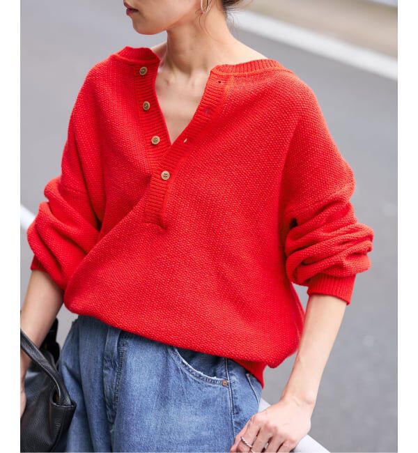 FRAMeWORK「≪追加 / 新色≫カノコ2WAYヘンリーニット」|ニット・セーター|