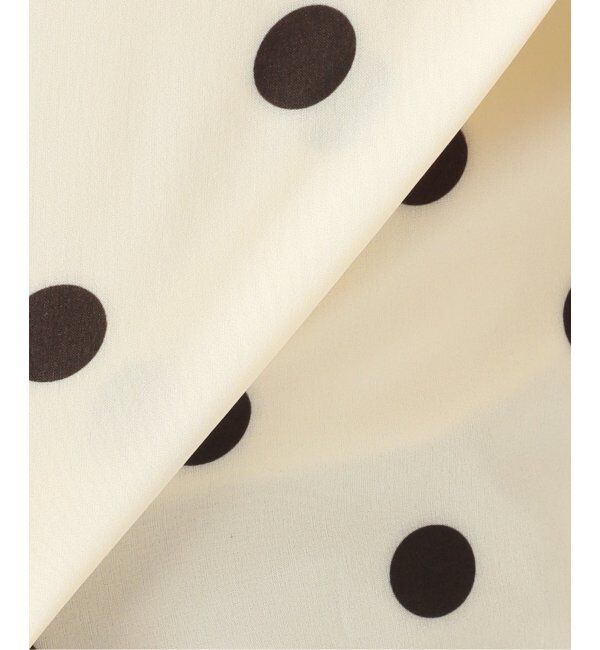 Spick and Span「《WEB限定3追加》ドットフレンチスリーブシャツ」|シャツ・ブラウス|
