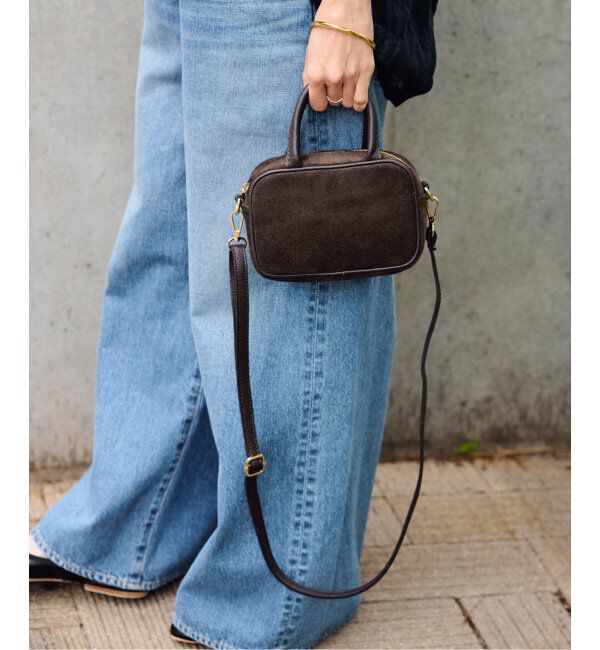 FRAMeWORK「AULENTTI/オウレンティ MINI BOX スウェードshoulderバック」|ショルダー・メッセンジャー|