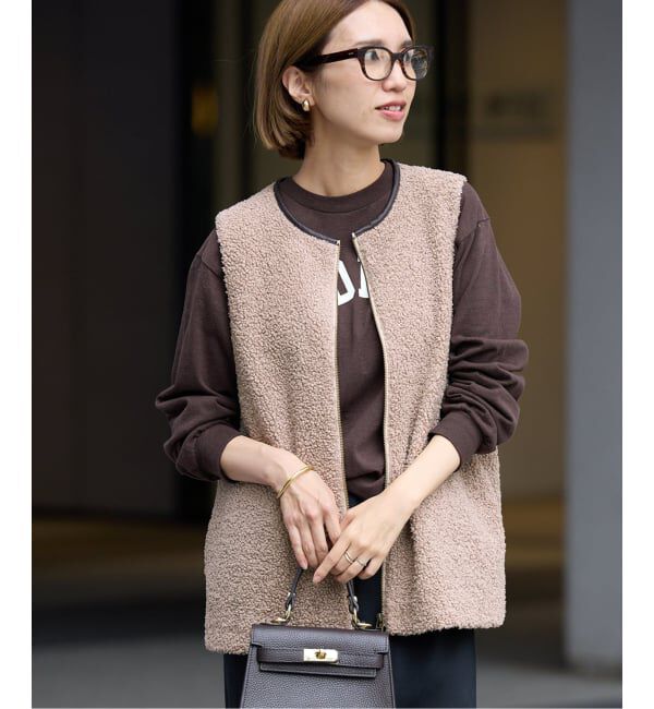 FRAMeWORK「≪追加 / 手洗い可能≫ボアベスト 2」|ダウンベスト・ベスト|