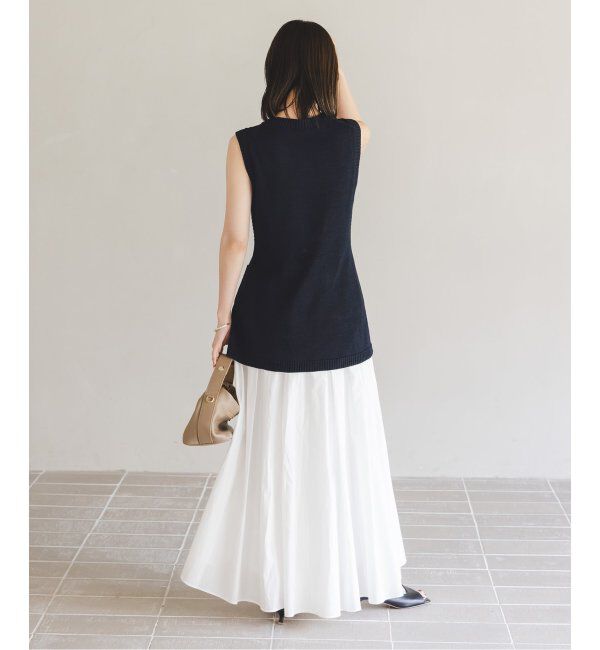 NOBLE「【NOBLE&times;L'AUBE BLANC】フロントボタンニットベスト」|ニット・セーター|