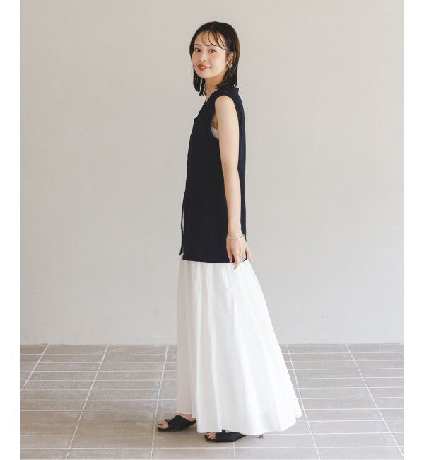 NOBLE「【NOBLE&times;L'AUBE BLANC】フロントボタンニットベスト」|ニット・セーター|