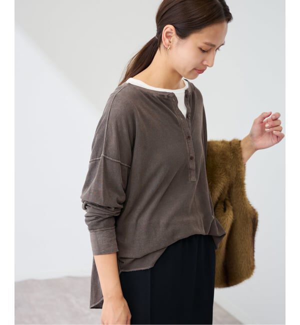 FRAMeWORK「≪追加≫サーフニットヘンリーTee」|Tシャツ・カットソー|