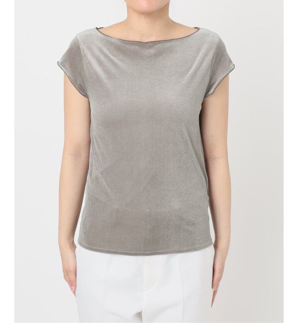 NOBLE「《追加》シアーベロアキャップスリーブTee」|Tシャツ・カットソー|
