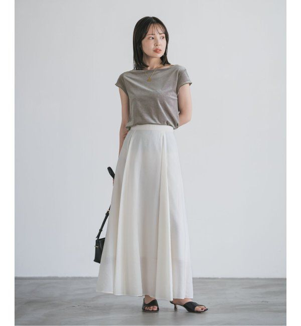 NOBLE「《追加》シアーベロアキャップスリーブTee」|Tシャツ・カットソー|