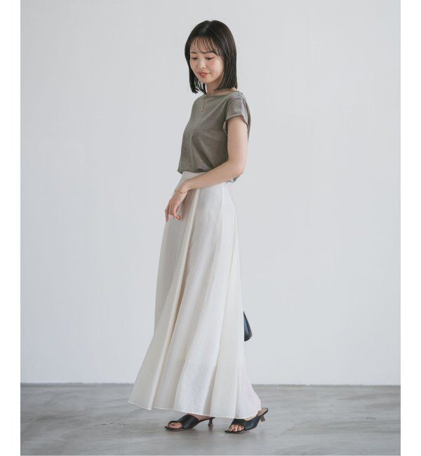 NOBLE「《追加》シアーベロアキャップスリーブTee」|Tシャツ・カットソー|