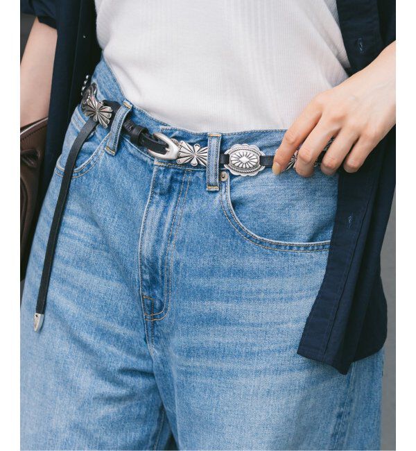 FRAMeWORK「PUNTOVITA / プントヴィータ 別注CONCHO BELT」|ベルト|ブラック