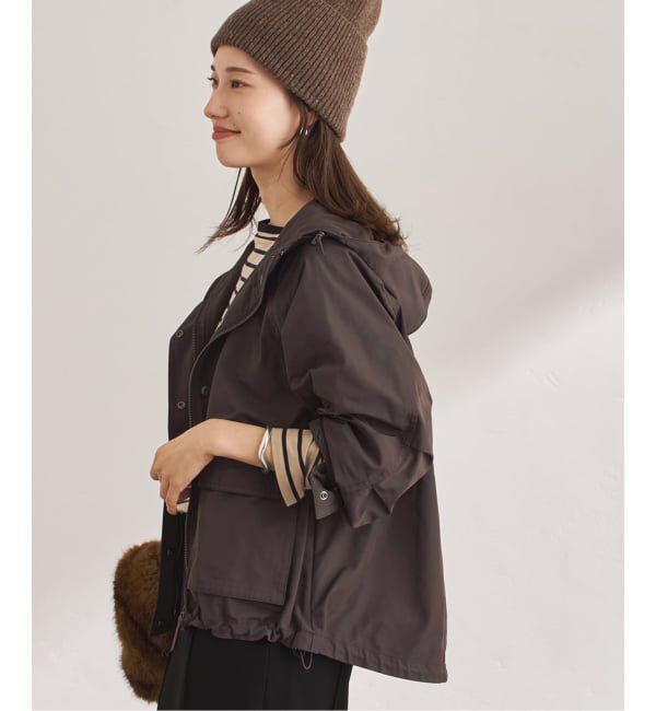 FRAMeWORK「≪洗濯機洗い可≫撥水メモリーウェザーHOODIEブルゾン」|その他|