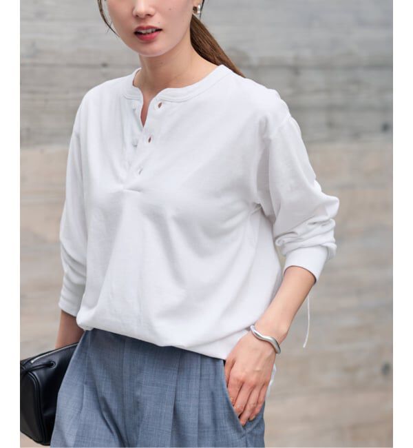 FRAMeWORK「Healthknit/ヘルスニット ヘンリーロングスリーブ」|Tシャツ・カットソー|