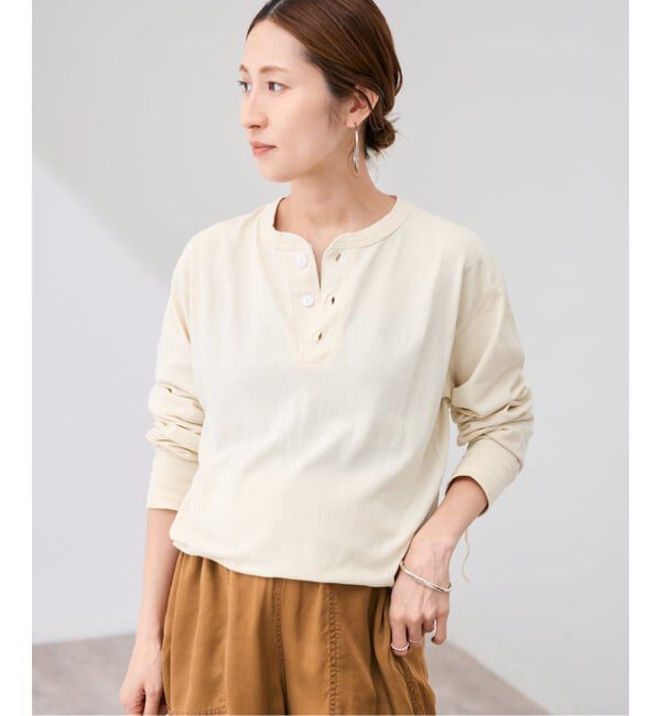 FRAMeWORK「Healthknit/ヘルスニット ヘンリーロングスリーブ」|Tシャツ・カットソー|