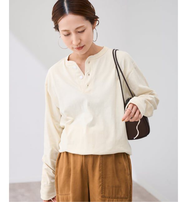 FRAMeWORK「Healthknit/ヘルスニット ヘンリーロングスリーブ」|Tシャツ・カットソー|