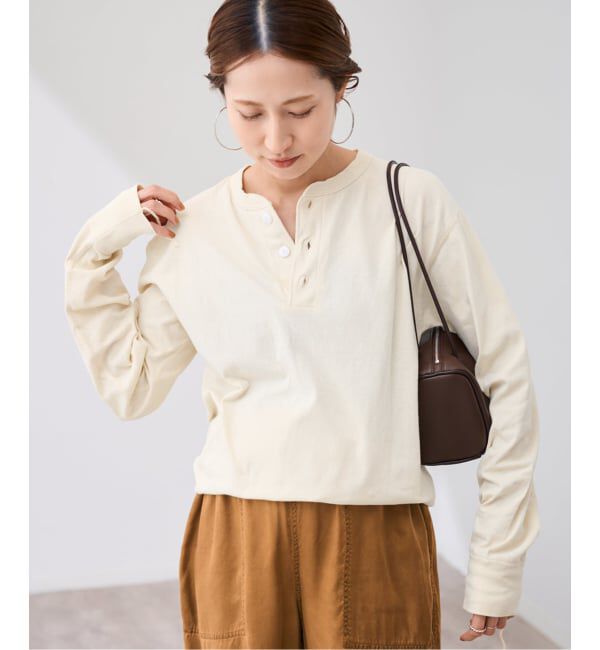 FRAMeWORK「Healthknit/ヘルスニット ヘンリーロングスリーブ」|Tシャツ・カットソー|