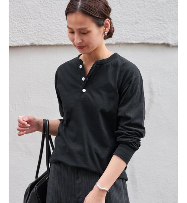 FRAMeWORK「Healthknit/ヘルスニット ヘンリーロングスリーブ」|Tシャツ・カットソー|