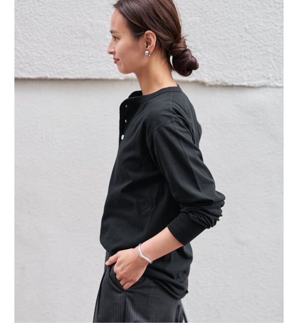 FRAMeWORK「Healthknit/ヘルスニット ヘンリーロングスリーブ」|Tシャツ・カットソー|