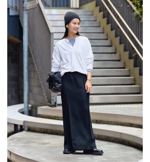 FRAMeWORK「Healthknit/ヘルスニット ヘンリーロングスリーブ」|Tシャツ・カットソー|