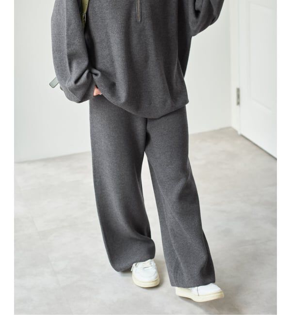 Spick and Span「片畦ニットパンツ」|その他|