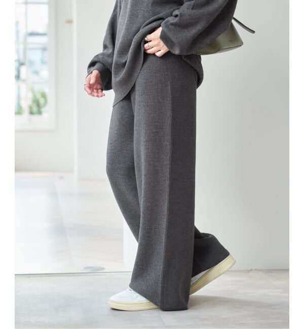 Spick and Span「片畦ニットパンツ」|その他|