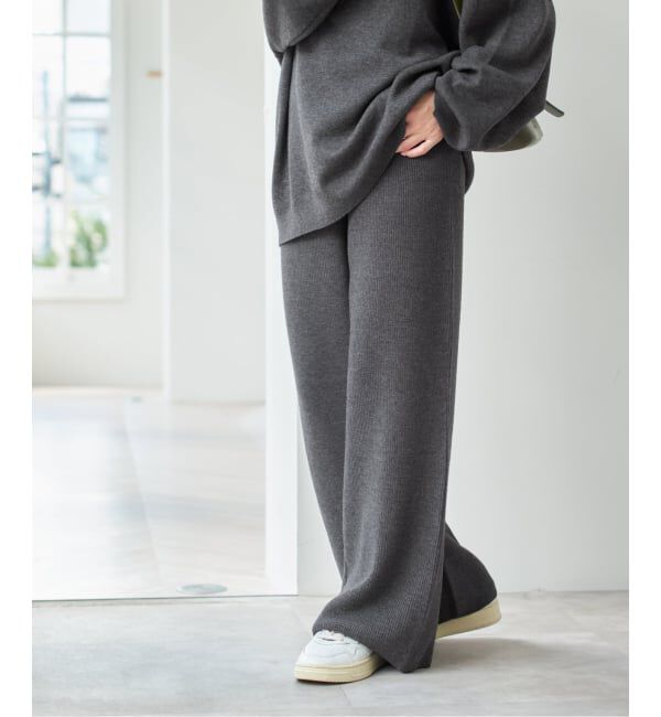 Spick and Span「片畦ニットパンツ」|その他|