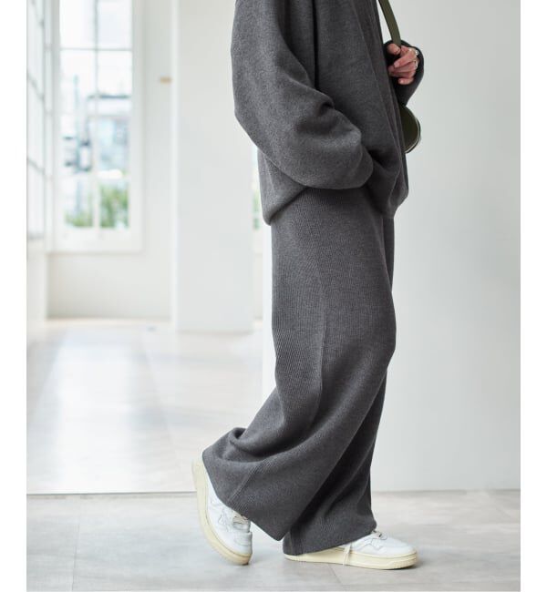 Spick and Span「片畦ニットパンツ」|その他|